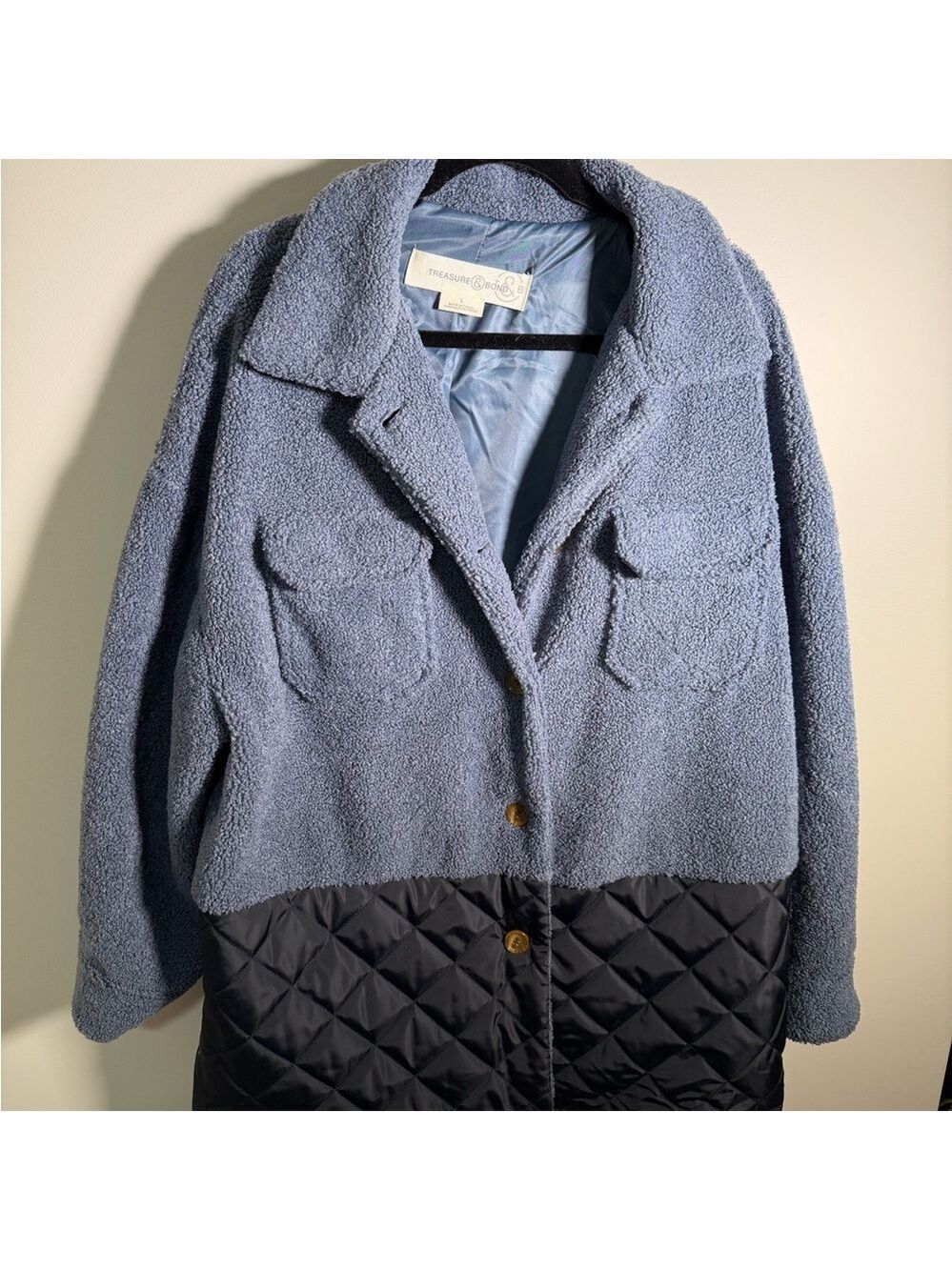 Treasure & Bond Blue Jacket Size L - Picture 2 of 7